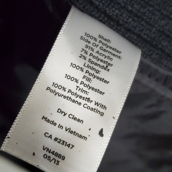 Talbots Black Quilted zip up jacket size XL - Picture 5 of 10